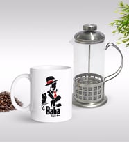 BK Gift Kişiye Özel Baba Godfather Tasarımlı Kupa & French Press Seti-18 (Model 1)