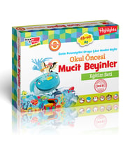 Okul Öncesi Mucit Beyinler Eğitim Seti 48-60 Ay - Dikkat Atölyesi Yayınları