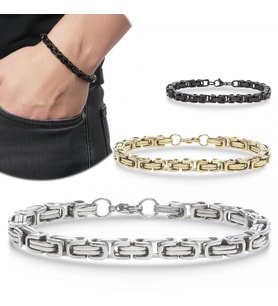 Moncuk Design Kral Çelik Zincir Bileklik 6mm 3351CZB2D3