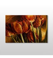 Natural Lale Kanvas Tablo 90x60cm (Karışık)