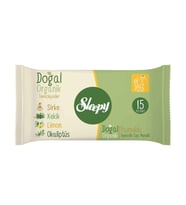 ŞeyliŞeyler - Sleepy Doğal Organik Temizlik Cep Mendili 15 Yaprak - (1 Paket)