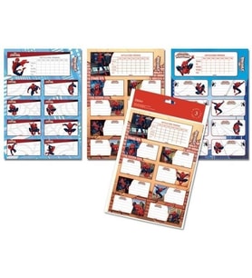 Keskin Color Spider Man Okul Etiketi 3 sayfa 24 etiket - 2 adet