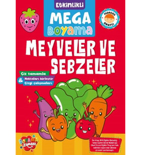 Etkinlikli Mega Boyama - Meyveler ve Sebzeler