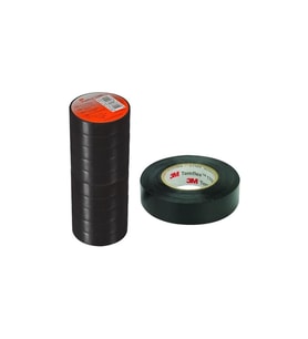 Temflex 1300E Siyah 10'lu Paket Pvc Izole Bant 0.13X19X0.13MM