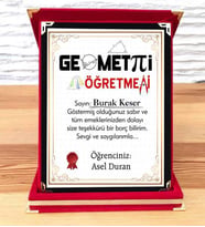 Geometri Öğretmenine Plaket (STD)