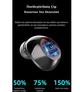 M88 Plus Powerbank Özellikli Bluetooth Kulak İçi Kulaklık Siyah