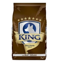 King Biftekli Yetişkin Köpek Maması 3 Kg*3 Adet (Kahverengi)