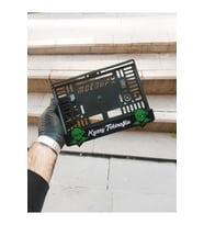 Motorsiklet Plakalık Uyumlu Lazer Kesim Pleksi / Nınja Plakalık / Isimli Plakalı