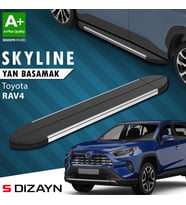 S-Dizayn Toyota RAV 4 5 Skyline Krom Yan Basamak 173 Cm 2018 Üzeri A+ Kalite