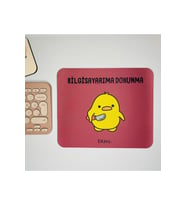 Sevimli Civciv Mouse Pad, 21x17 cm, Kaymaz Taban, Ev, Ofis ve Oyun için Rahat ve Yumuşak Mousepad