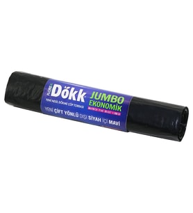 180 ADET FLOREX-619 DÖKK ECO JUMBO ÇİFT YÖNLÜ 20PCS 80X110CM ÇÖP TORBASI 9x20=180 (5343)