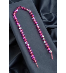 Termal Kuvars Taşı Küre Kesim Parlak Pembe 8mm Doğal Taş Dizi