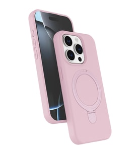 iPhone 14 Pro Max Regal Magsafe Standlı Kapak - Açık Pembe