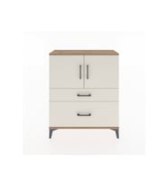 Arges Şifonyer 2 Raflı 2 Çekmeceli 2 Kapaklı 88x30x106 Çam-Aytaşı