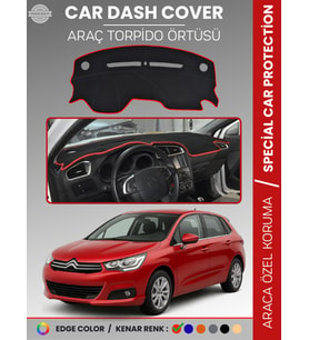 CITROEN C4 (2005-2020) Torpido Örtüsü Ön Göğüs Torpido Koruma Tam Uyum Çatlamayı Önler Kolay Montaj