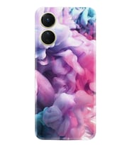 Vivo Y16 Kılıf Resimli Desenli Baskılı Silikon Pink Cloud 1305