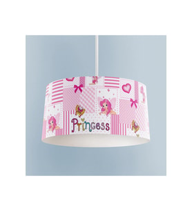 MEKTA HOME BEBEK VE ÇOCUK ODASI Princess Desenli Pembe Avize