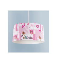 MEKTA HOME BEBEK VE ÇOCUK ODASI Princess Desenli Pembe Avize