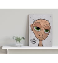 BK Home The Lazy People Collection Bald Guy Tasarımlı Kanvas Tablo-1