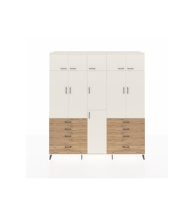 Hyperion Dolap 8 Raflı 8 Çekmeceli 3 Askılı 220x44x243 Aytaşı-Aytaşı/Çam
