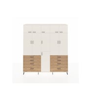 Hyperion Dolap 8 Raflı 8 Çekmeceli 3 Askılı 220x44x243 Aytaşı-Aytaşı/Çam