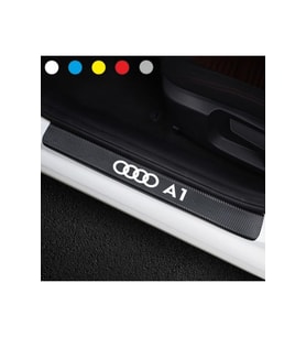 Audi A1 İçin Uyumlu Aksesuar Oto Kapı Eşiği Sticker Karbon 4 Adet
