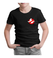 Ghost Busters Logo Siyah Çocuk Tshirt