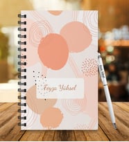 Kişiye Özel Ahşap Defter Kalem Seti