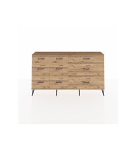 Arges Konsol 9 Çekmeceli  176x30x99 Antrasit-Çam