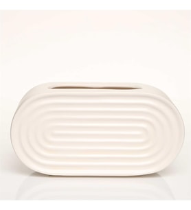 Vitale Oasıs Beyaz Vazo Küçük 21*9*11 Cm AK.JL0007