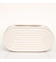 Vitale Oasıs Beyaz Vazo Küçük 21*9*11 Cm AK.JL0007