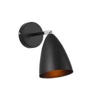 Rsylight Metal Mafsallı Siyah 180 Derece Hareketli Rustik  Duvar Aplik