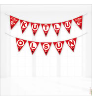 En Güzel Bayram 23 Nisan Kutlu Olsun Bayrak Flama - 2,70 mt (STD)