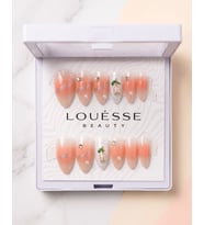 Louésse Peach Glow Takma Tırnak 12’li Şeftali Ombre İnci Detaylı Soft Elegant Nail