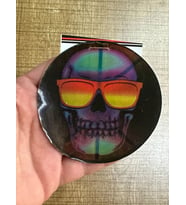 8X8 CM RANKLİ YANAR DÖNER KURU KAFA ARMA YAMA DİKİŞ HOBİ AKSESUARI