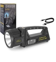 Polıce PS-388 Spot Fener Powerbank Özellikli Solarlı (Güneş Enerji) Şarjlı 180 Derece Oynar Başlık