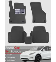 Tesla Model Y (2019-2024) Uyumlu EVA Paspas Tam Set – Birebir Uyum,Araca Özel Tasarım,Su Geçirmez