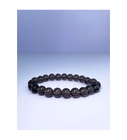 A+ KALİTE  Dumanlı Kuvars Doğal Taş Bileklik > Sertifikalı - Handcrafted