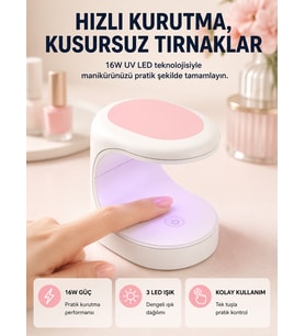 Mini Oje Kurutma Cihazı 16W LED UV Hızlı Kurutma Taşınabilir Kompakt Yeni Nesil