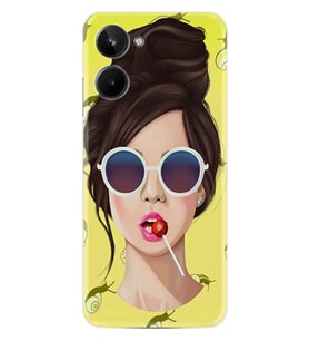 11 Pro Kılıf Resimli Desenli Baskılı Silikon Lollipop Woman 1416