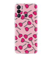 Tecno Pova Neo Kılıf Resimli Desenli Baskılı Silikon Heart Lollipop 1414