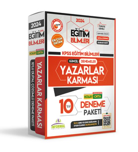 2024 KPSS Eğitim Bilimleri Yazarlar Karması Türkiye Geneli Kurumsal 10lu D. Çözü