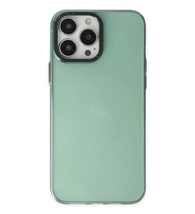 Durukar® iPhone 14 Pro Kılıf Anka PC Sert Metal Kapak - Yeşil