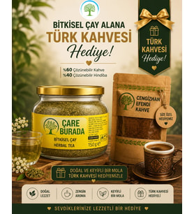 ÇareBurada Bitkisel Çay 150 g Formunu Korumaya Destek Bitkisel Çay + TÜRK KAHVESİ HEDİYE