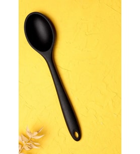 Arow Silikon Servis Kaşığı 27 cm - Siyah - PM-522