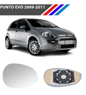 Otozet - Fiat Punto Evo Sol Dış Ayna Camı Sürücü Tarafı Mekanik Tip 2009-2011