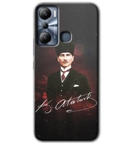 İnfinix Hot 20i Kılıf HD Desen Baskılı Kılıf - Kemal Atatürk