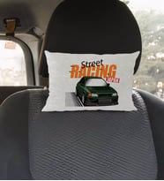 BK Gift Street Racing Tasarımlı Dikdörtgen Araç Koltuk Yastığı-1