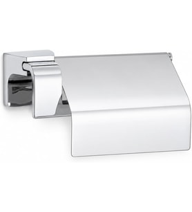 Banyo F1 Model Lüx Krom Kapaklı Tuvalet Kağıdı Askısı, Montajlı Metal WC Kağıtlık, Parlak Krom Banyo Aksesuarı, Duvara Vidalı Tuvalet Kağıtlığı, 5 Yıl Garantili
