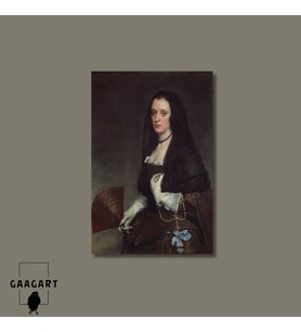 Tekli Dikey Kanvas Diego Velazquez The Lady With A Fan
